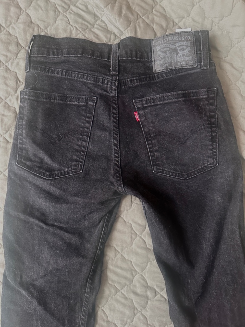 Levi's Black Skinny Men’s Jeans with Red Tab